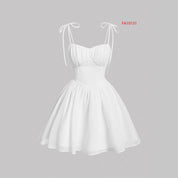 Millicent Goldwick | Sky Blue Tie Strap Summer Dress For Women