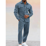 Ethan Campbell | Fleece Tracksuit Two-Piece Set For Men
