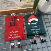 North Star | Green Santa Christmas Hand Towel Unisex