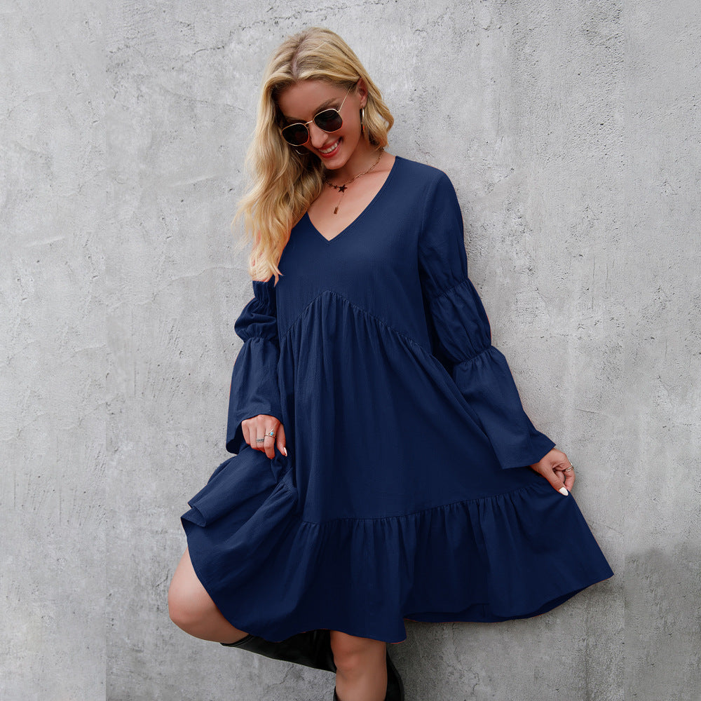 Lorna Kirkbridge | Mint Tiered Bell Sleeve Mini Dress For Women