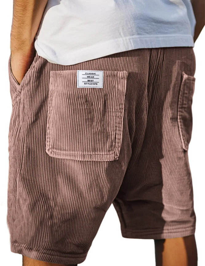 Callan Ridgeway | Corduroy Multi-Pocket Shorts For Men