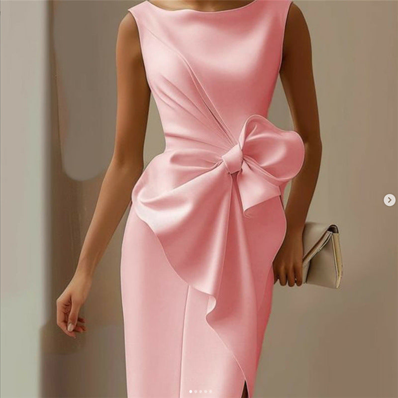 Cordelia Ashworth | Bow Detail Midi Sheath Dress For Women