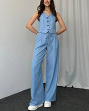 Scarlett Bexley | Wide Leg Two Piece Set For Women