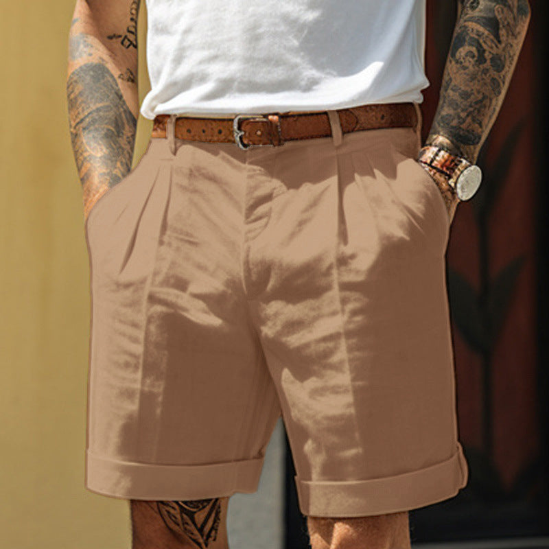 Corey Ashworth | Linen Blend Shorts For Men
