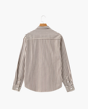 Gabriel Fontaine | Linen Stripe Shirt with Relaxed Coastal Elegance For Men