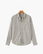 Gabriel Fontaine | Linen Stripe Shirt with Relaxed Coastal Elegance For Men