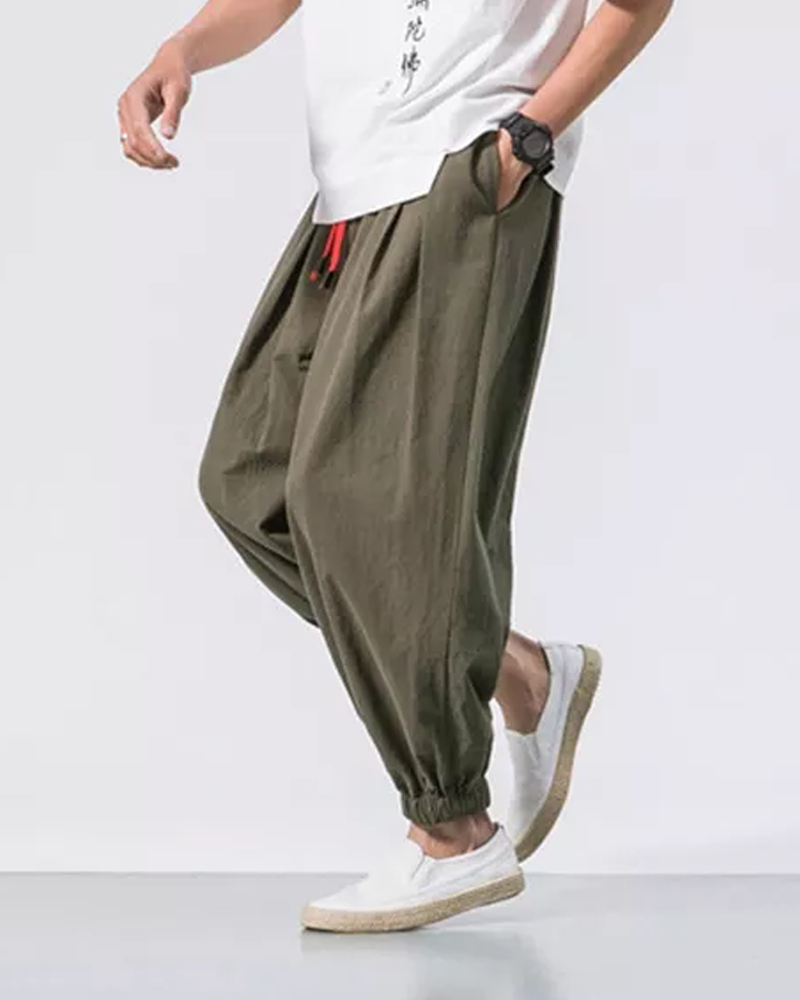 Miles Hawthorne | Loose Fit Cropped Pants For Men
