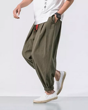 Miles Hawthorne | Loose Fit Cropped Pants For Men
