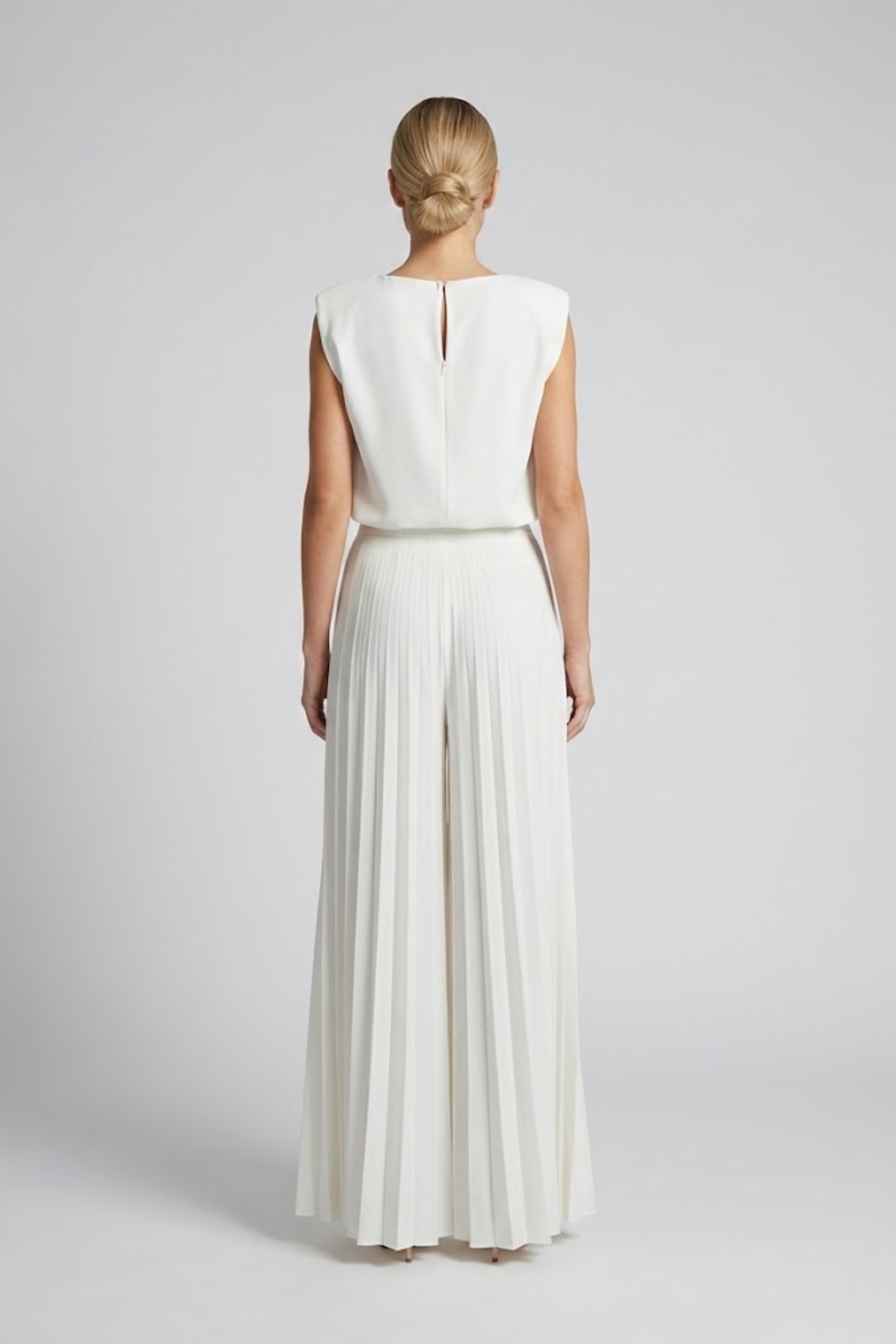 Celeste Whitmore | Pleated Wide-Leg Two-Piece Set For Women