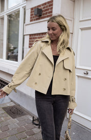 Camille Renard | Cropped Trench Jacket For Women