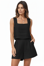 Sabrina Moreau | Linen Two Piece Set For Women
