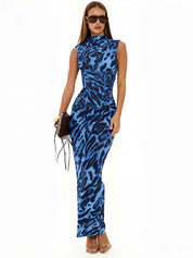 Tara Hughes | Leopard Print Bodycon Maxi Dress For Women