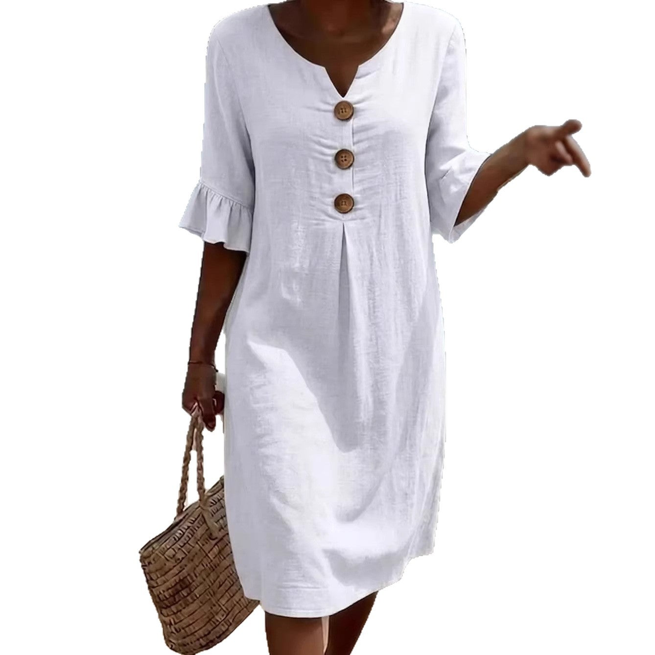 Beatrice Holloway | Relaxed Cotton Mini Dress For Women