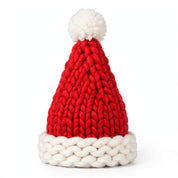 Ruby Frost | Red Chunky Knit Christmas Santa Hat Unisex