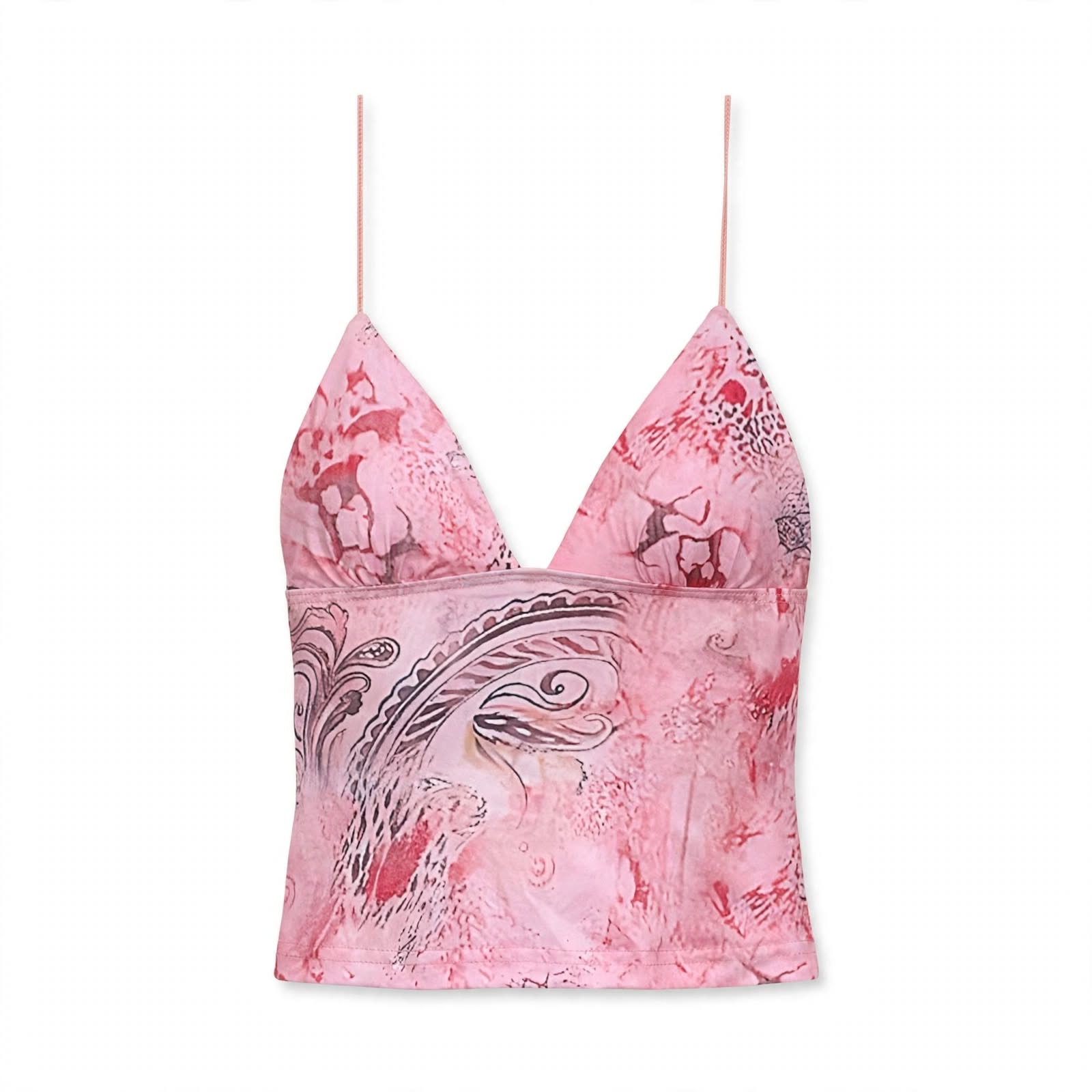 Freya Langston | Butterfly Print Crop Top For Women