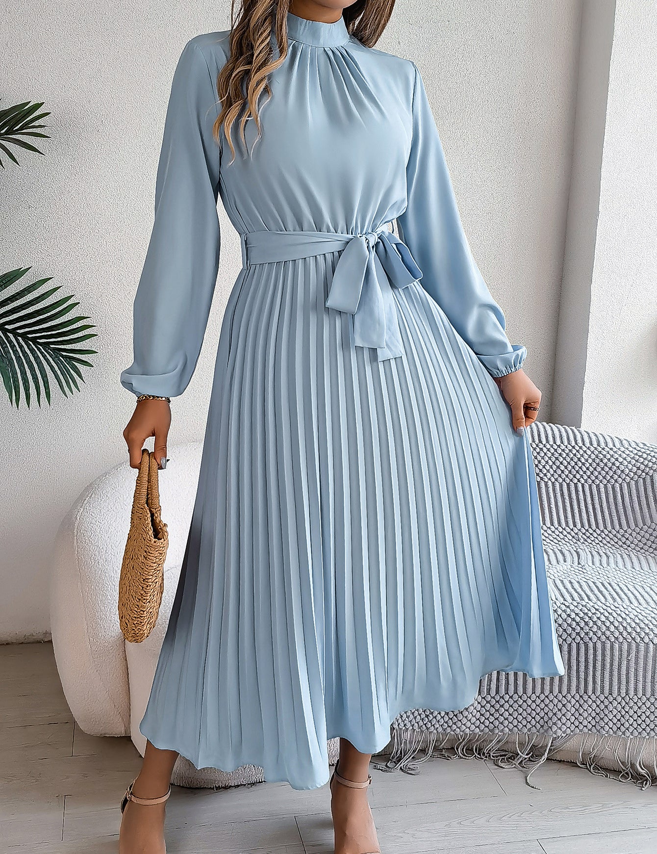 Lauren Ryan | Pleated Midi Dress For Women