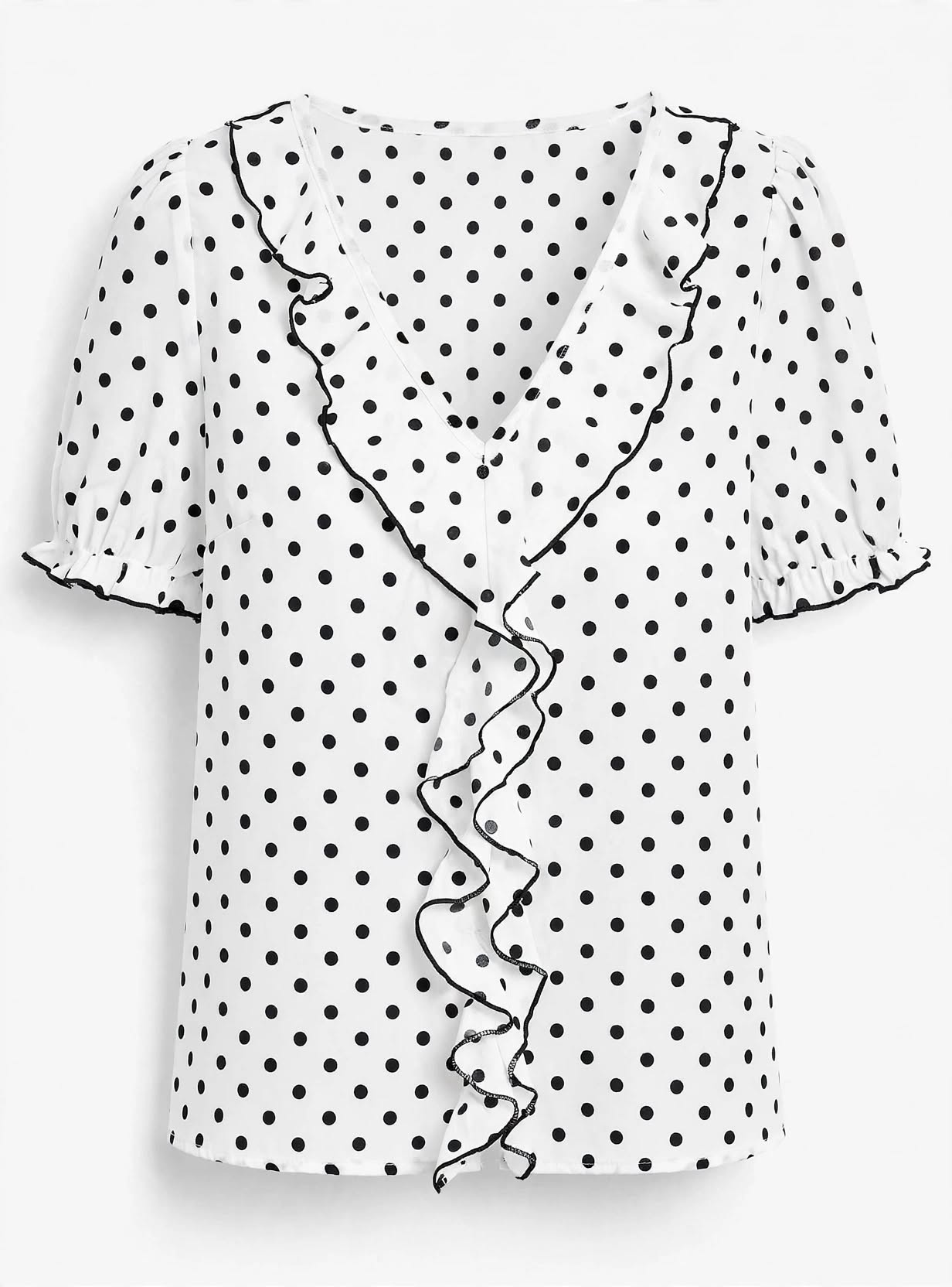 Bridget Fenwick | Color Block Blouse With Bubble Sleeves