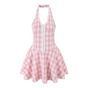 Phoebe Turner | Polka Dot Halter Mini Dress For Women