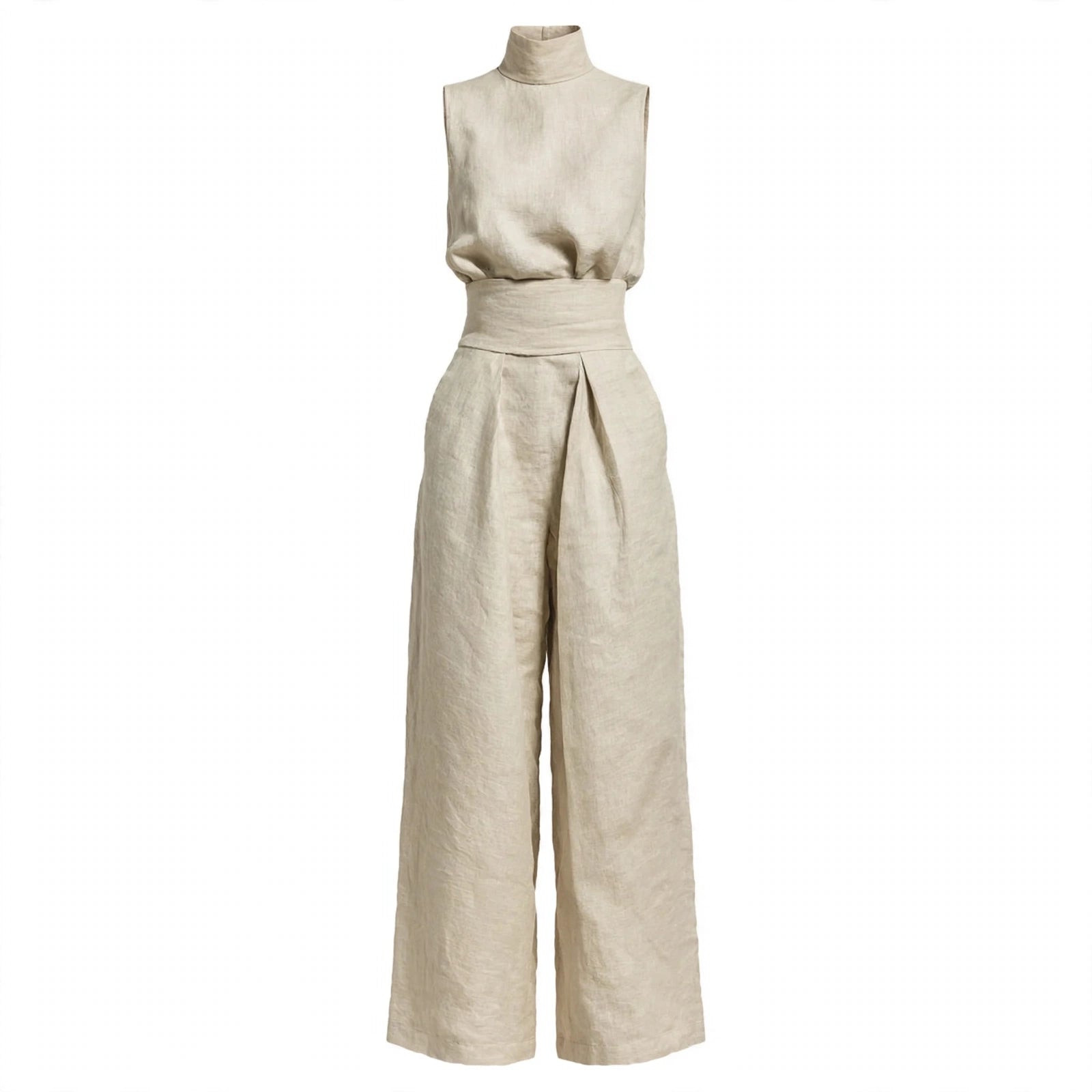 Harper Ainslie | Relaxed Linen Wide-Leg Co-Ord Set For Women
