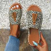 Naomi Kirkland | Woven Boho Sandals With Tassel Detail For Women
