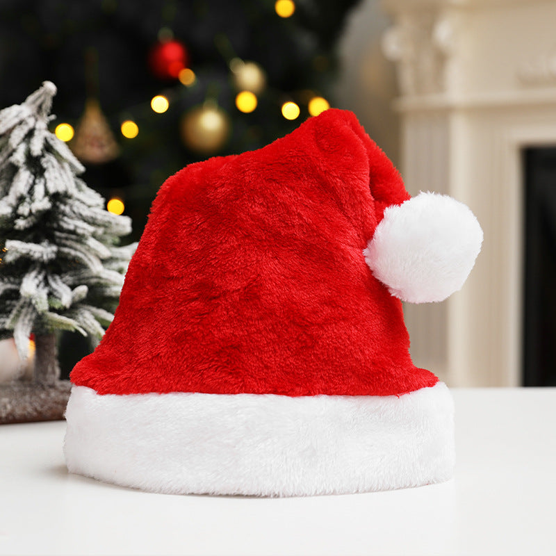 Merry Frost | Red Faux Fur Trim Christmas Santa Hat Unisex
