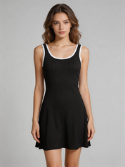 Lauren Beckett | Ribbed Summer Mini Dress For Women