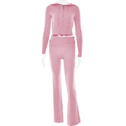 Sienna Moreau | Ribbed Lounge Set With Luxe Sculpted Fit Detail