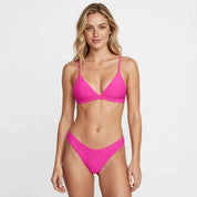 Tahlia Brooks | Hot Pink Triangle Bikini Set For Women