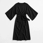 Adriana Henford | Black Batwing Sleeve Long Dress For Women
