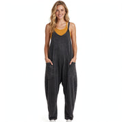 Maude Penwell | Black V-Neck Harem Pocket Jumpsuit For Women