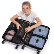 Carry Clever | 6-Piece Waterproof Packing Cubes Set