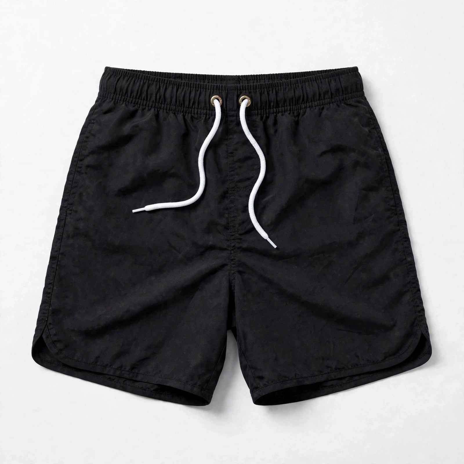 Fausto Corcombe | Black Quick-Dry Swim Shorts For Men