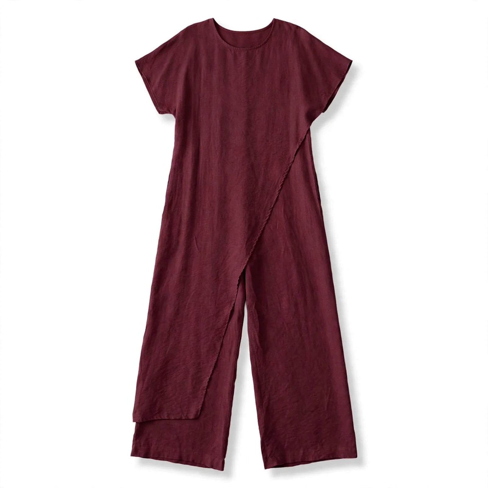 Susanna Corwell | Asymmetric Tunic & Wide-Leg Trousers Set For Women