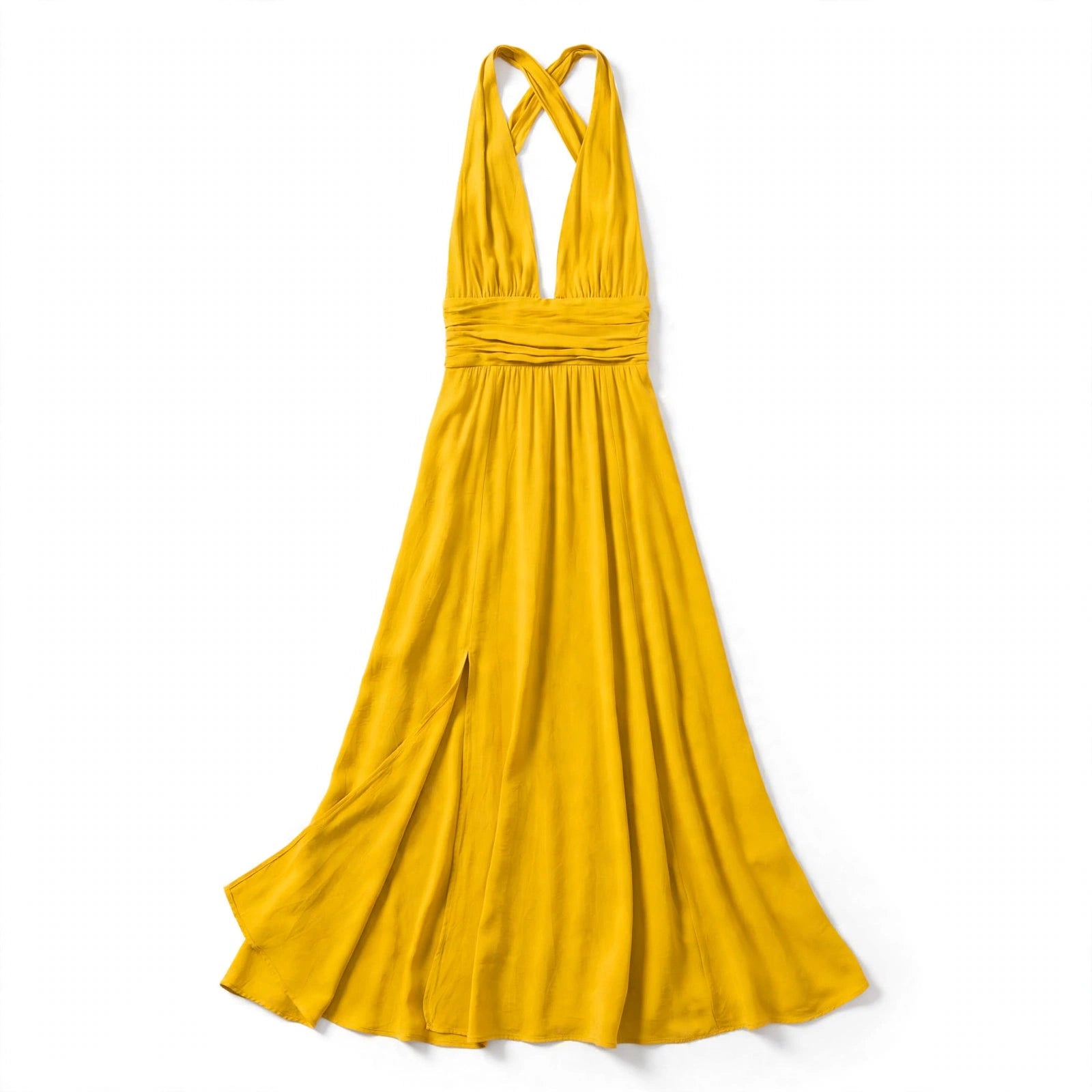 Enrica Tarworth | Halter V-Neck Split Maxi Dress For Women