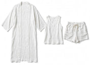 Sara Kelcroft | Linen-Look Kimono Three-Piece Set For Women