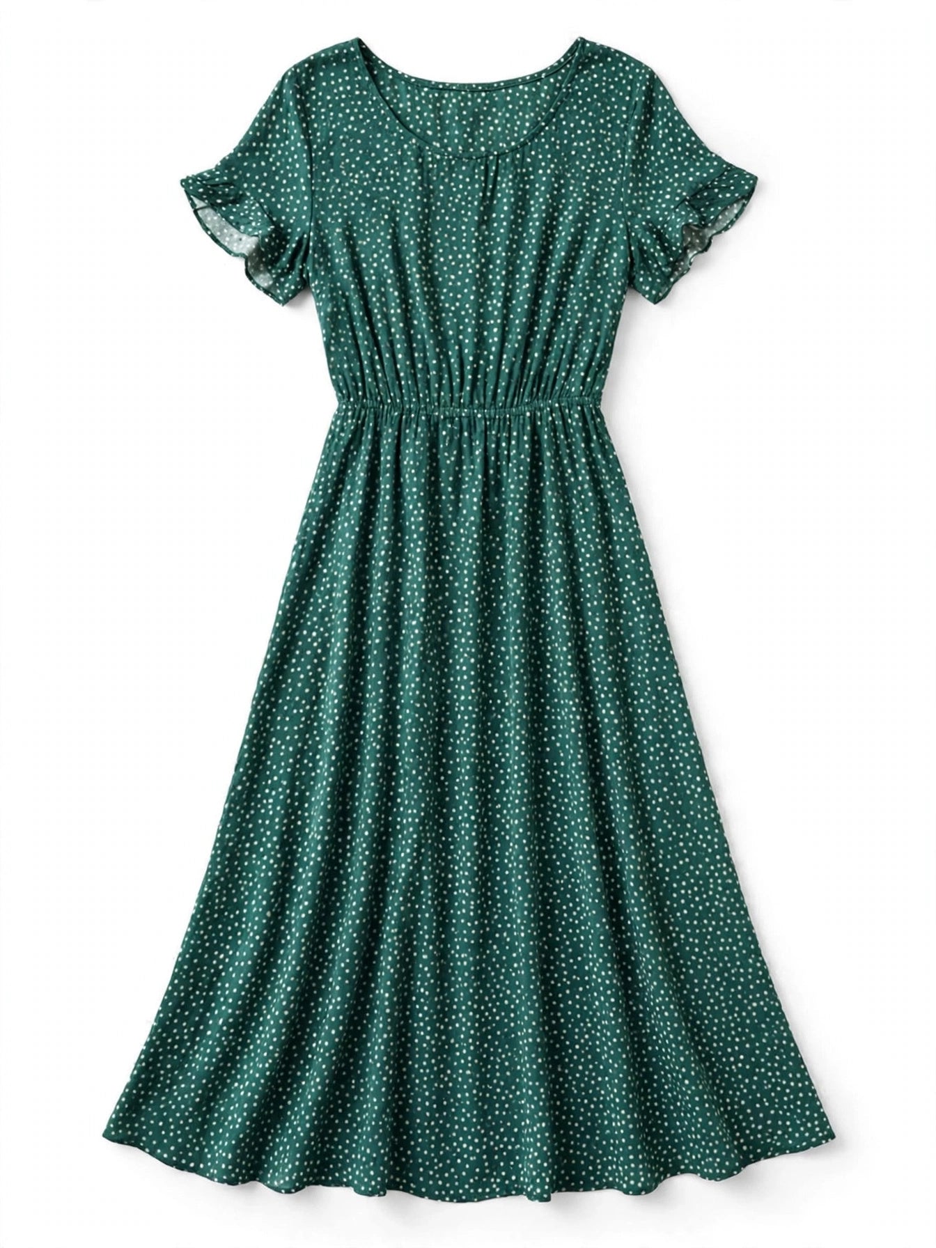 Flavia Kelbury | Polka Dot Scoop Neck Midi Dress For Women