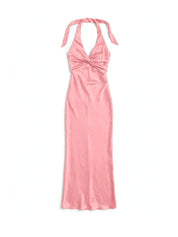 Mafalda Hunbrook | Silky Cross-Back Maxi Dress For Women