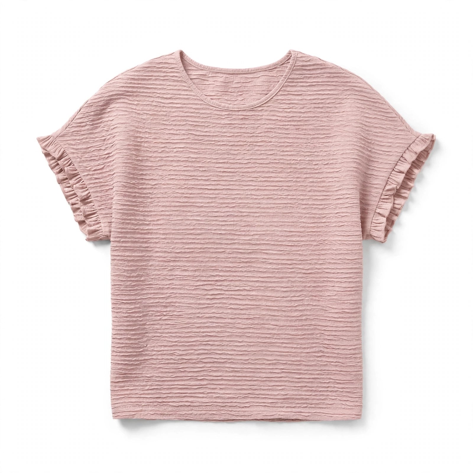 Olimpia Linworth | Textured Ruffle Sleeve T-Shirt For Women