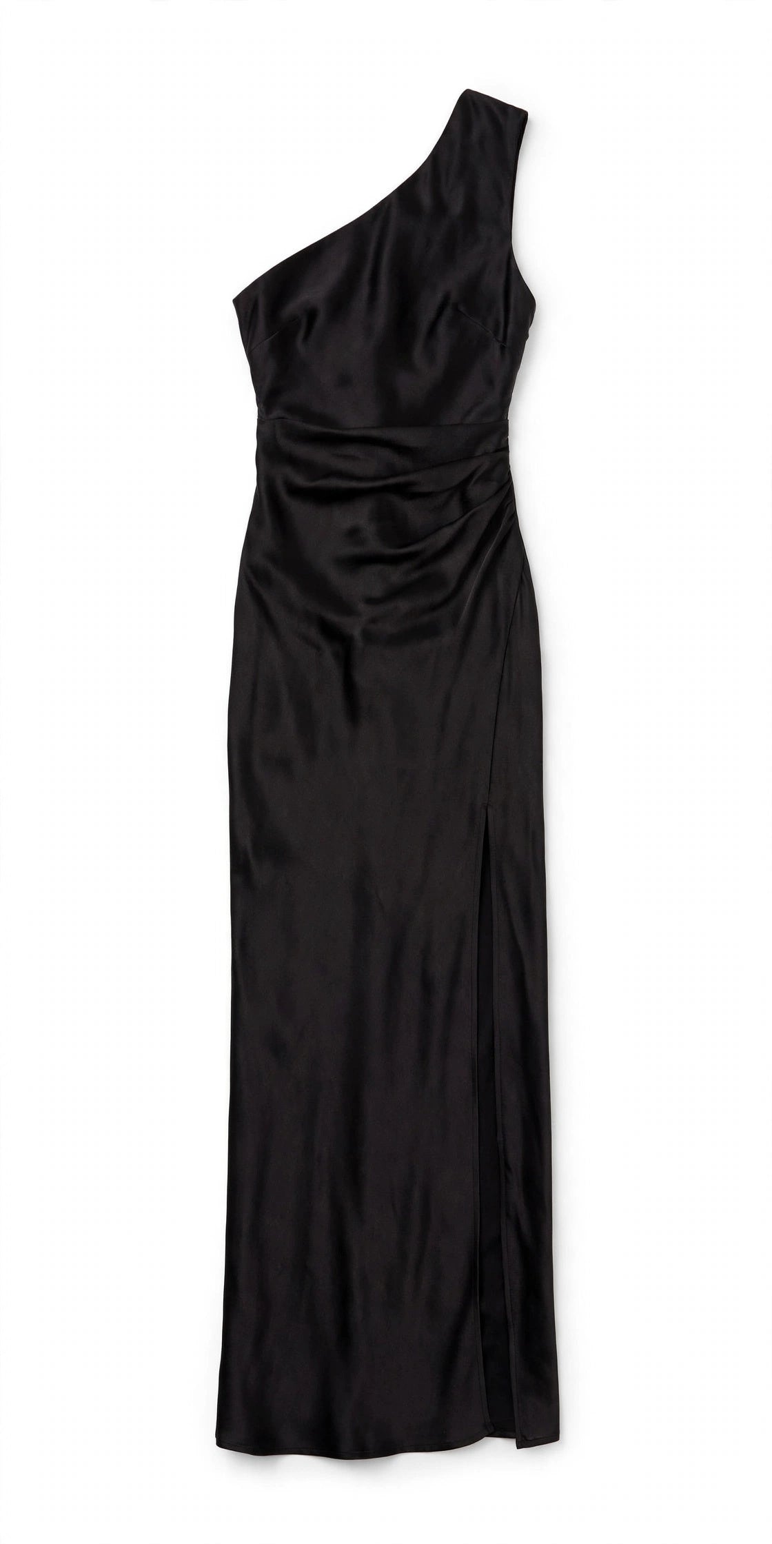 Maddalena Gilstone | One-Shoulder Satin Slit Maxi Dress For Women