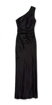 Maddalena Gilstone | One-Shoulder Satin Slit Maxi Dress For Women