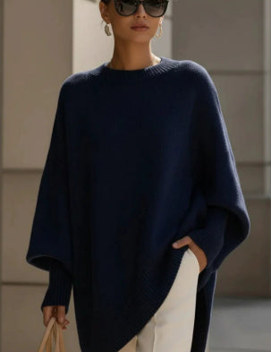 Emma Wilson | Oversized Knit Batwing Pullover Sweater For Women