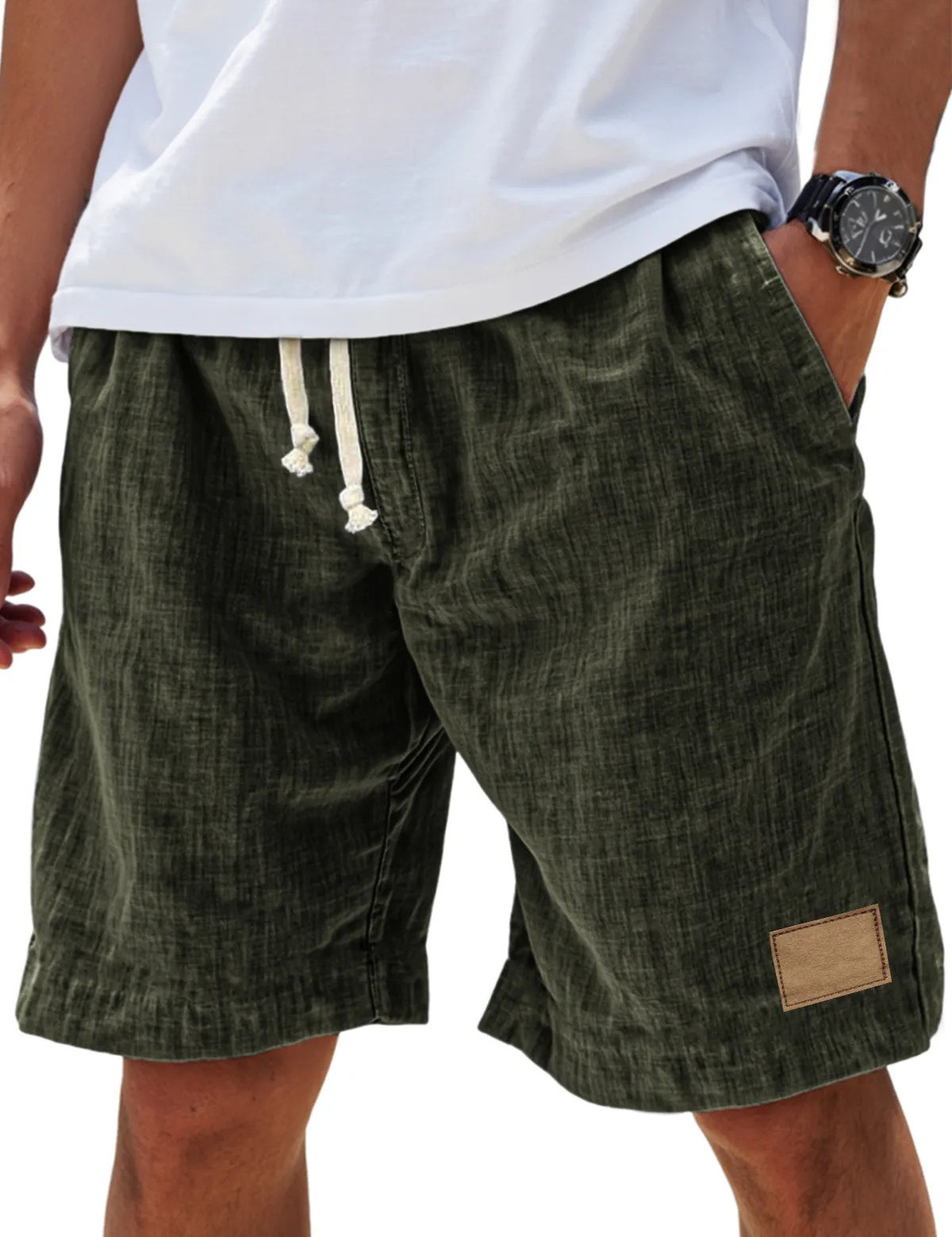 Noah Kirkland | Linen Blend Relaxed Shorts For Men