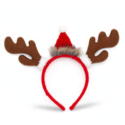 Antler Frost | Brown Antler Santa Hat Christmas Headband Unisex