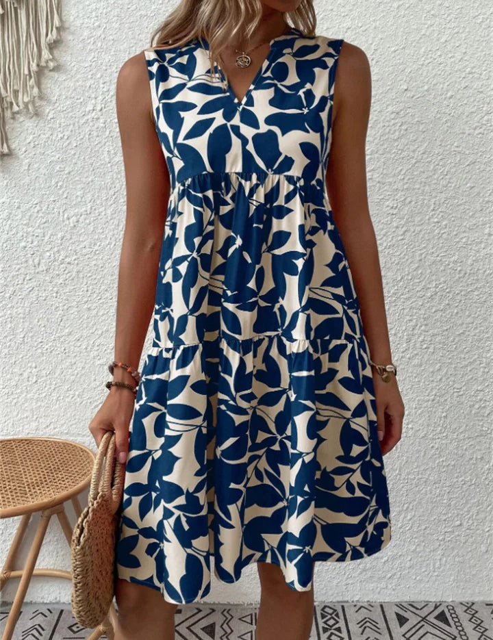 Imogen Clarke | Floral A-Line Midi Dress For Women