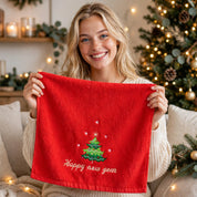 Jolly | Green & Red Santa Tree Christmas Towel Set Unisex