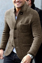 Luca Bellamy | Tailored Knit Button Jacket For Men