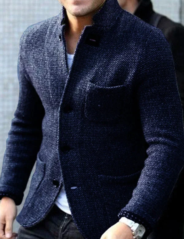 Luca Bellamy | Tailored Knit Button Jacket For Men