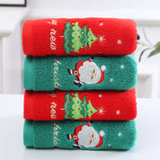 Jolly | Green & Red Santa Tree Christmas Towel Set Unisex