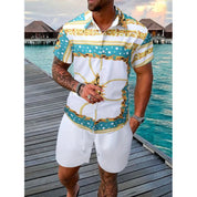 Dylan Foley | Tropical Print Shirt And Shorts Set For Men