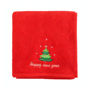 Jolly | Green & Red Santa Tree Christmas Towel Set Unisex